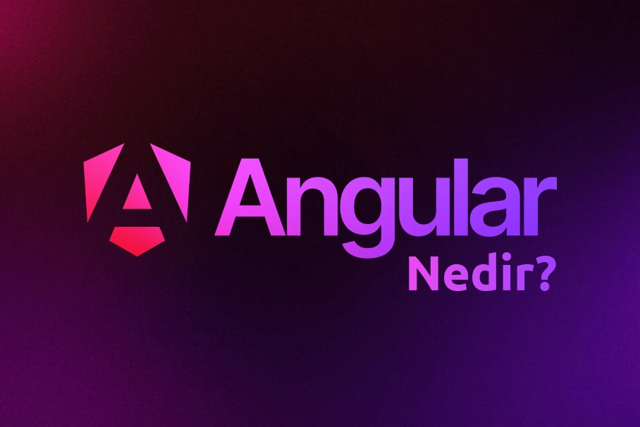 Angular logosu ve component yapısını gösteren ekran görüntüsü
