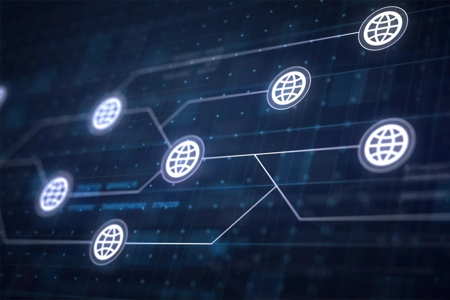 Backlink Nedir başlığını temsil eden, bir web sitesinden diğerine giden bağlantı akışını gösteren illüstrasyon