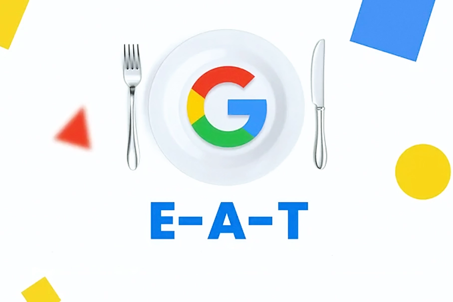 E-A-T ve YMYL Nedir başlığını temsil eden, uzmanlık, otorite ve güvenilirlik simgeleriyle desteklenmiş bir kalite mührü görseli