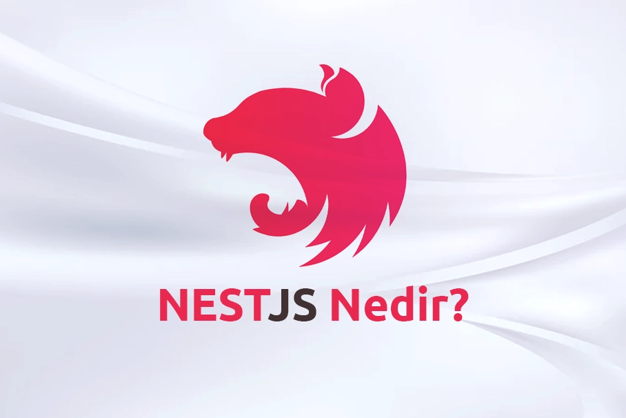 NestJS logosu ve modüler yapı şeması