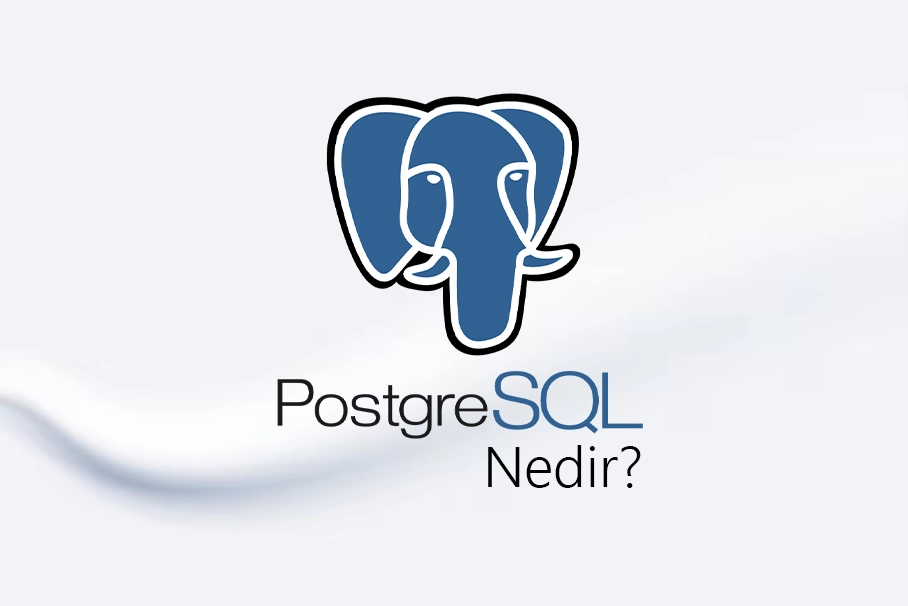 PostgreSQL logosu ve ilişkisel veritabanı şeması örneği